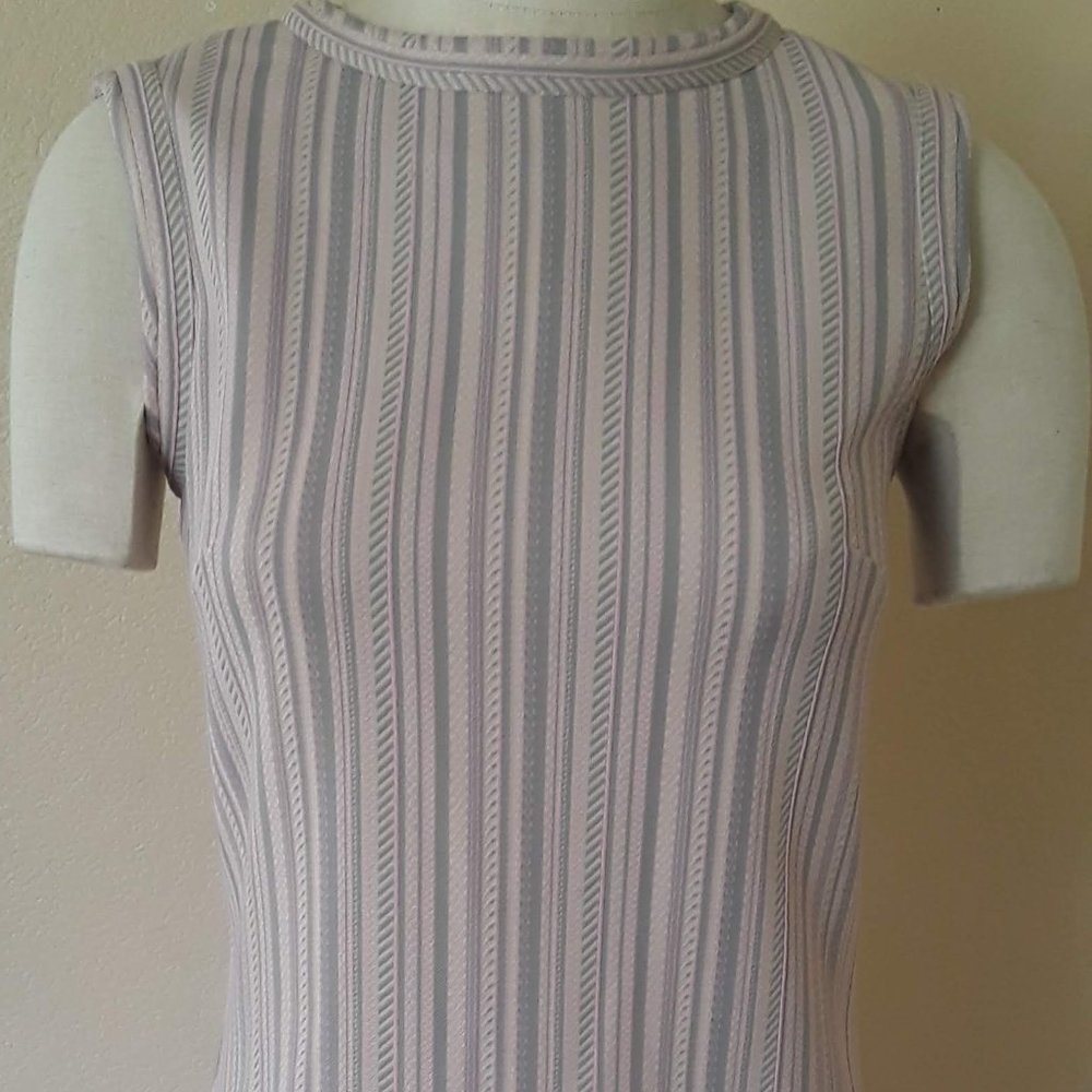 Vintage Mod Pinstripe Mini Dress